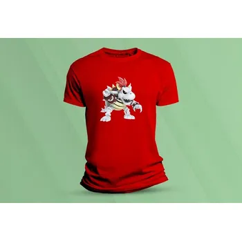 Dětské bavlněné tričko Dry Bowser. Červená velikost 128 (7-8 let)