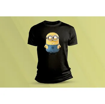 Dětské bavlněné tričko Mimoni 6. Černá velikost 128 (7-8 let)