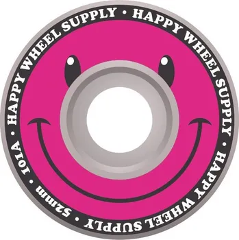 Příslušenství pro skateboard Kolečka HAPPY WHEELS Big Face 52mm 101a Pink