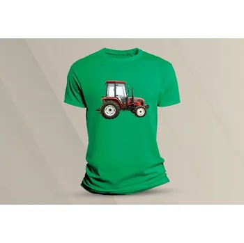 Chlapecké tričko Dětské bavlněné tričko Traktor 3. velikost 152 Zelená