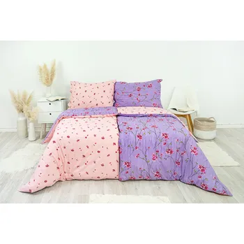 Povlečení Stanex Ložní povlečení bavlněné fleur (LS200) rozměr: 140 x 200 + 90 x 70, Zapínání: Zip