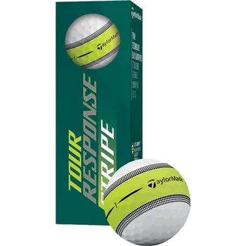 Golfový míček TaylorMade Tour Response Stripe 2022 (3pcs), Lime