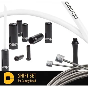 Lanko pro jízdní kolo Řadící set Capgo pro Campy Road, bílý