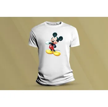 Dětské bavlněné tričko Mickey 2. Bílá velikost 152 (12-13 let)