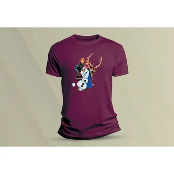 Dětské bavlněné tričko Frozen 2. velikost 152 Vínová