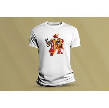 Dětské bavlněné tričko Captain Whisker. Bílá velikost 152 (12-13 let)