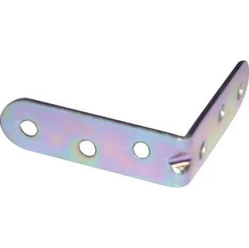 Tesařské kování úhelník s prolisem 120/18/3mm ŽL Zn (10ks)