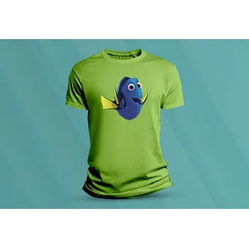 Chlapecké tričko Dětské bavlněné tričko Dory. velikost S Lime