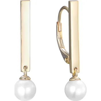 Náušnice Pozlacené stříbrné náušnice s přírodními perlami