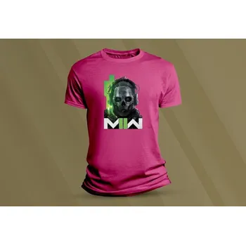 Chlapecké tričko Dětské bavlněné tričko Modern Warfare 2. velikost 104 (3-4 roky) Fuchsia