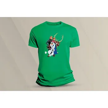 Chlapecké oblečení Dětské bavlněné tričko Frozen 2. velikost 140 (9-11 let) Zelená