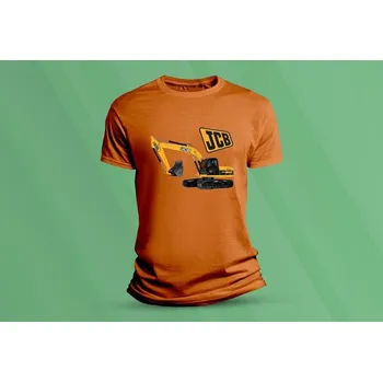 Chlapecké tričko Bavlněné dětské tričkoJCB 3 velikost 152 (12-13 let) Oranžová