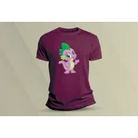 Dětské bavlněné tričko Spike. velikost 116 Vínová