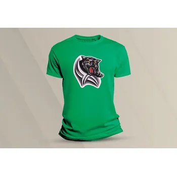 Dětské bavlněné tričko Puma. velikost 116 (5-6 let) Zelená