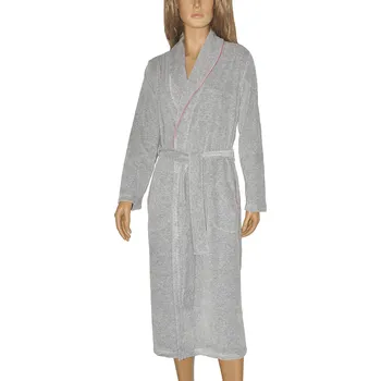 Dámský župan Dámský župan Velur Lydie 389 Tmavě modrá - De Lafense tmavě modrá XL