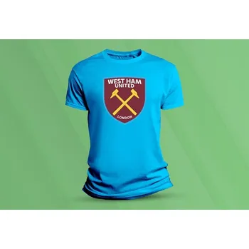 Chlapecké tričko Dětské bavlněné tričko Vest Ham United. velikost 116 Azurová