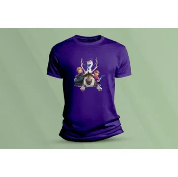 Chlapecké tričko Dětské bavlněné tričko Frozen 3. velikost 104 (3-4 roky) Purpurová