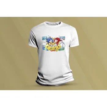 Dětské bavlněné tričko Sonic the Hedgehog 3. Bílá velikost 116 (5-6 let)