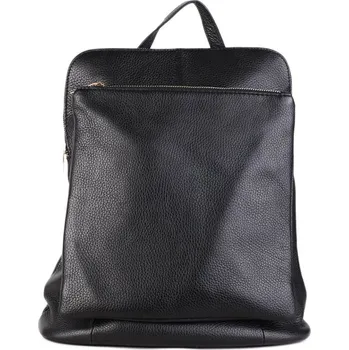 Kabelka ITALSKÉ Italský kožený batoh a kabelka v jednom černý Navaro