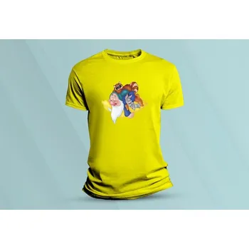 Chlapecké tričko Dětské bavlněné tričko Trpaslík Sleepy. Žlutá velikost 140 (9-11 let)