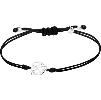 Náramek Náramek s prvky ze stříbra - zeměkoule, letadlo - AP537-3374