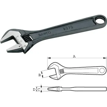 Klíč stavitelný švédský klíč Bahco fosfátovaný, 13mm