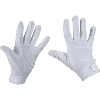 Jezdecké rukavice COVALLIERO Rukavice jezdecké COTTON JERSEY VÝPRODEJ - bílé, vel. XL