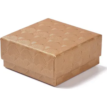 Dárková krabička Krabička hnědá medová 7,5x7,5x3,6