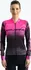 cyklistický dres CRUSSIS Dres CSW-061 černý/růžový