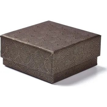 Dárková krabička Krabička hnědá tmavá 7,5x7,5x3,6