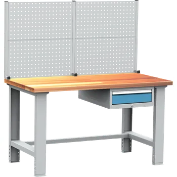 Dílenský stůl Montovaný dílenský pracovní stůl DPS109, šíře 1500 mm, slevy