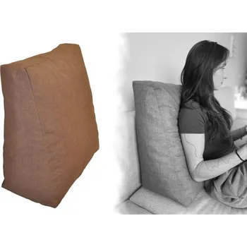 Podsedák Nábytek PEGAS Relaxační polštář - hnědý melír