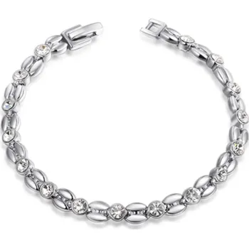 Náramek B-TOP Dámský náramek Evita se zirkony - postříbřený