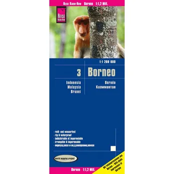 Reise Know-How Verlag mapa Borneo 1:1,2 voděodolná