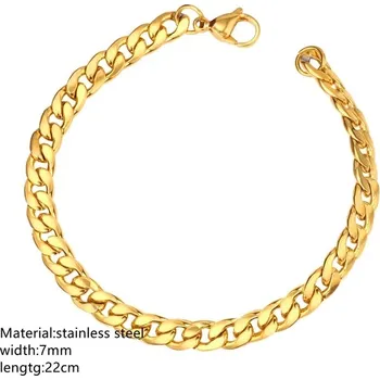 Náramek Nerezový pánský náramek | 22cm - 05G