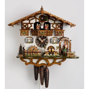 Hodiny Kukačky Hőnes jednodenní hraci, s tanečníky 664T