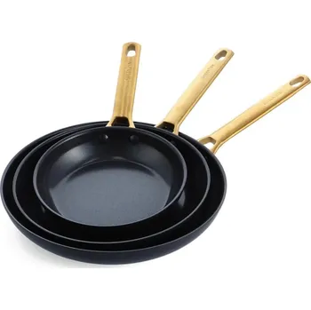 Pánev Sada tří pánví PADOVA, 20 + 24 + 28 cm, černá - GreenPan (Sada pánví PADOVA Black 3ks - GreenPan)