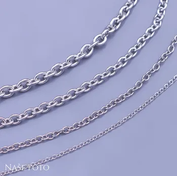 Řetízek Ocelový řetízek očkový 2 mm - 40, 45 cm Délka: 40 cm