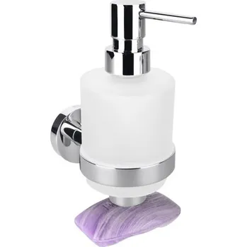 Dávkovač mýdla Dávkovač tekutého mýdla OMEGA s magnetickou mýdlenkou MINI sklo