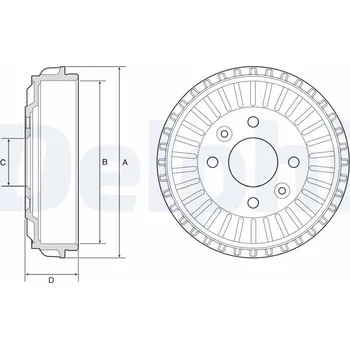 Brzdový buben Brzdový buben DELPHI BF594