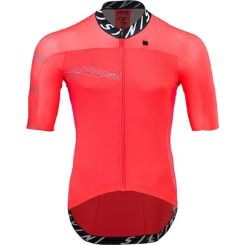 cyklistický dres Dres Silvini Stelvio MD1604 pánské červená ruby XL