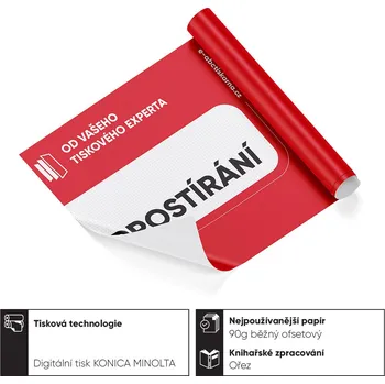 Podložka na tác / prostírání 300 g/m² Synaps nezničitelný plast A3 (297 x 420 mm) 50 4/0 CMYK - jednostranný barevný tisk