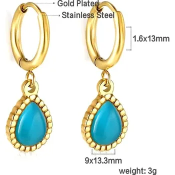 Náušnice Luxusní nerezové náušnice s krystaly - 728 kg