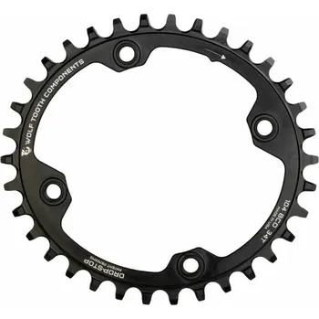Převodník na kolo Převodník Wolf Tooth 104 BCD Drop-Stop A Oval 32 zubů černá