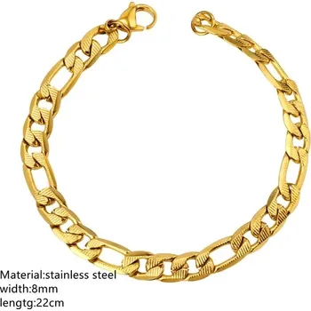 Náramek Nerezový pánský náramek | 22cm - 07G