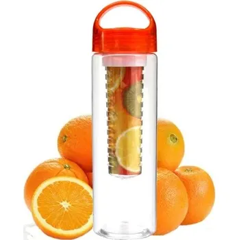 Láhev s filtrem na ovoce - 0,7 l - Růže červená