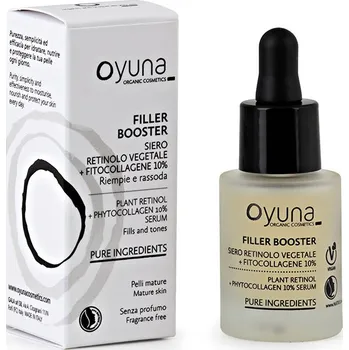 Péče o oční okolí OYUNA Bio posilujicí sérum na obličej s rostlinným retinolem a fytokolagenem 10% 15 ml