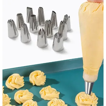 AK Špičky na zdobení nerez 12ks