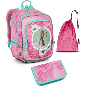 Set školních potřeb Lehoučký batoh Topgal s princeznami ENDY 23005 SET MEDIUM