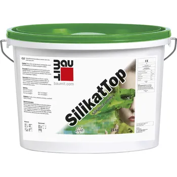 Omítka BAUMIT SilikatTop omítka rýhovaná struktura 2 mm